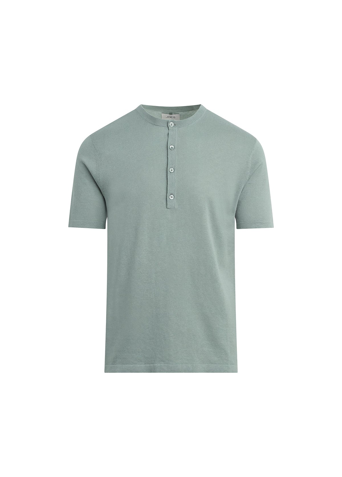 Joe's Jeans Men|Sale SHORT SLEEVE LINEN COTTON HENLEY Green Milieu