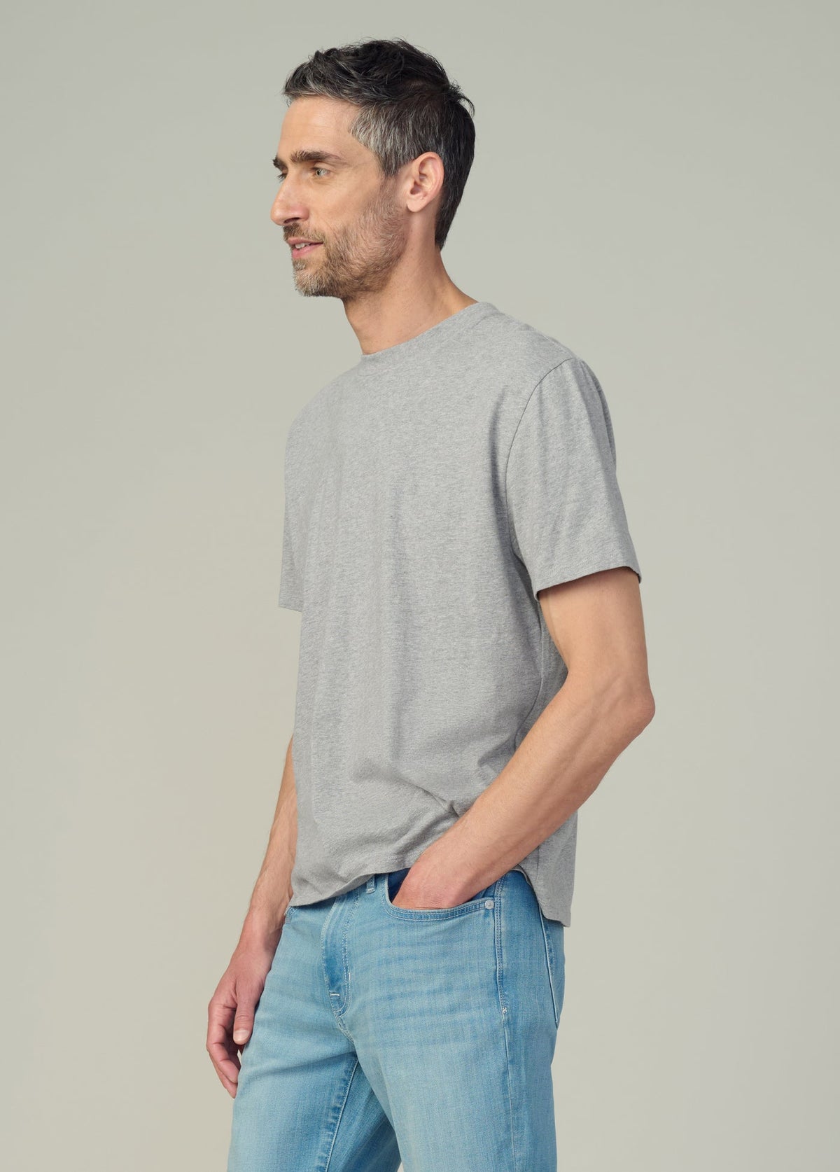 Joe's Jeans Men BESPOKE TEE Heather Grey
