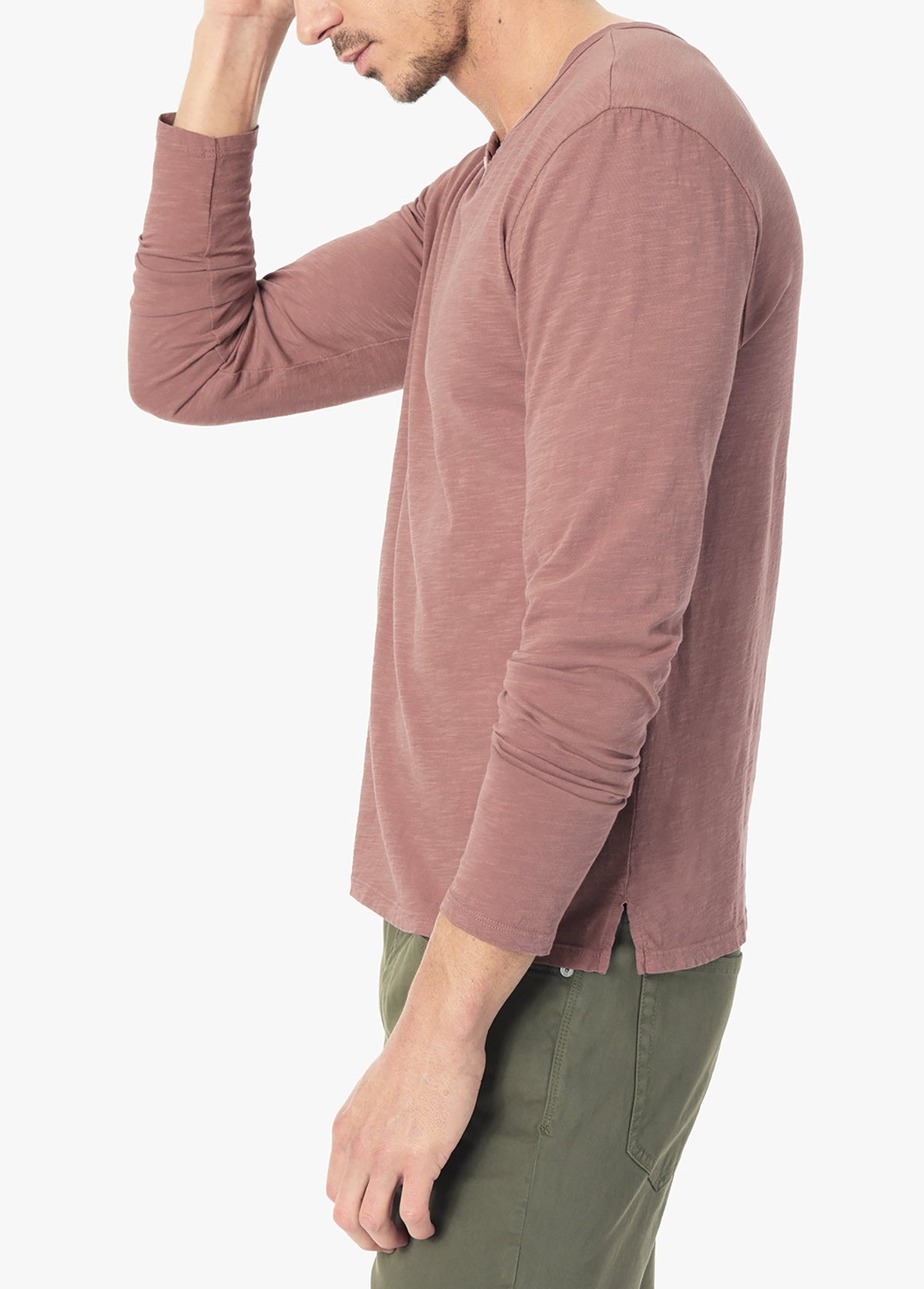 Joe's Jeans Men WINTZ L/S HENLEY Burlwood