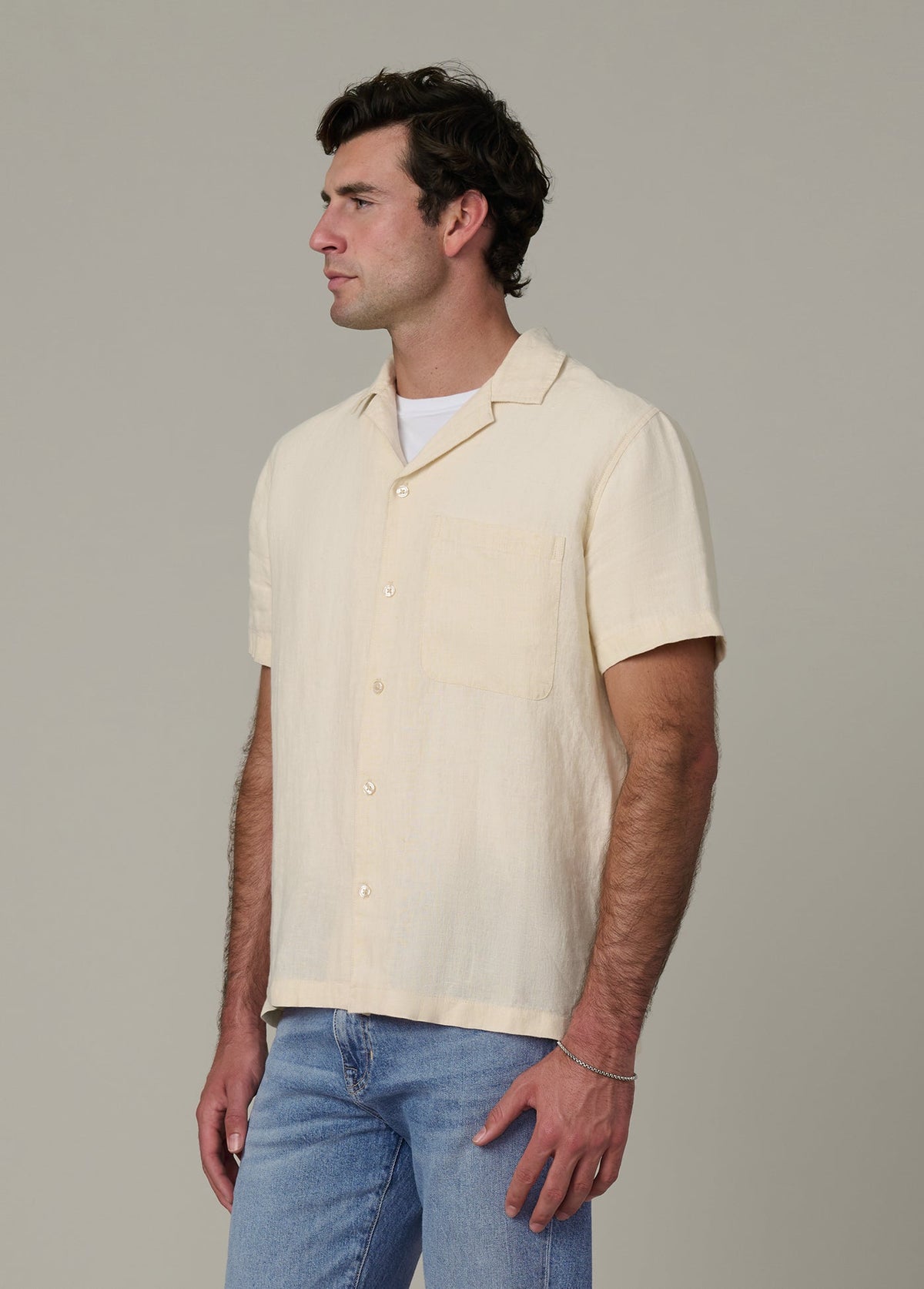 Joe's Jeans Men|Sale SHORT SLEEVE CAMP COLLAR SHIRT Summer Sand