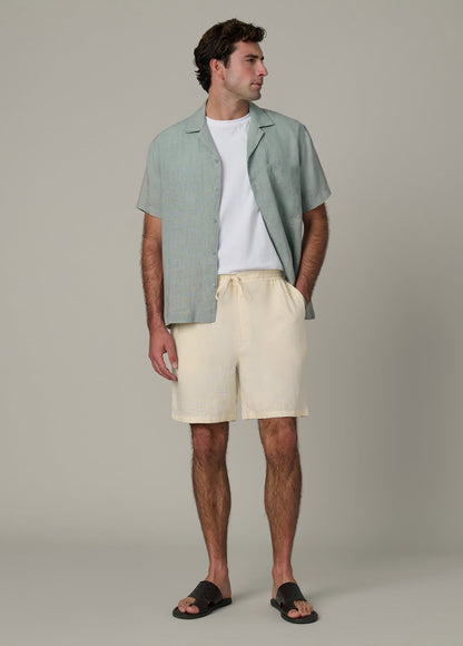 Joe's Jeans Men|Sale SHORT SLEEVE CAMP COLLAR SHIRT Green Milieu