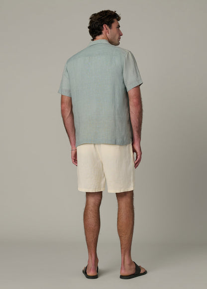 Joe's Jeans Men|Sale SHORT SLEEVE CAMP COLLAR SHIRT Green Milieu