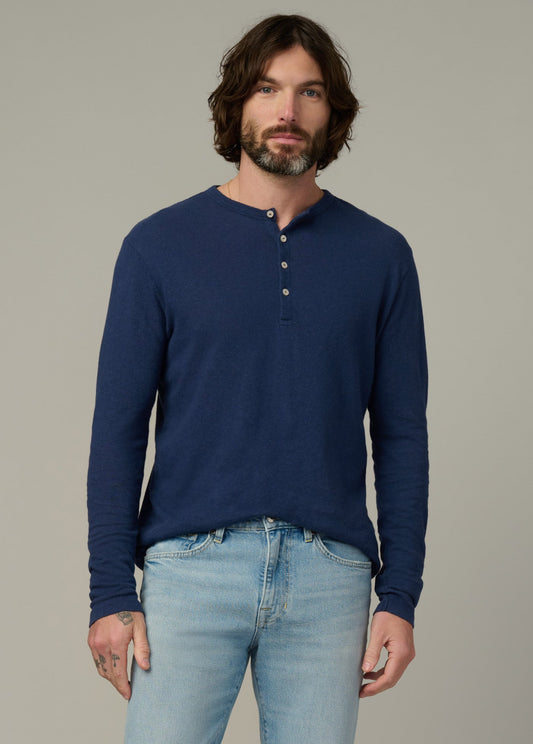 Joe's Jeans Men|Sale LONG SLEEVE HENLEY Dress Blues