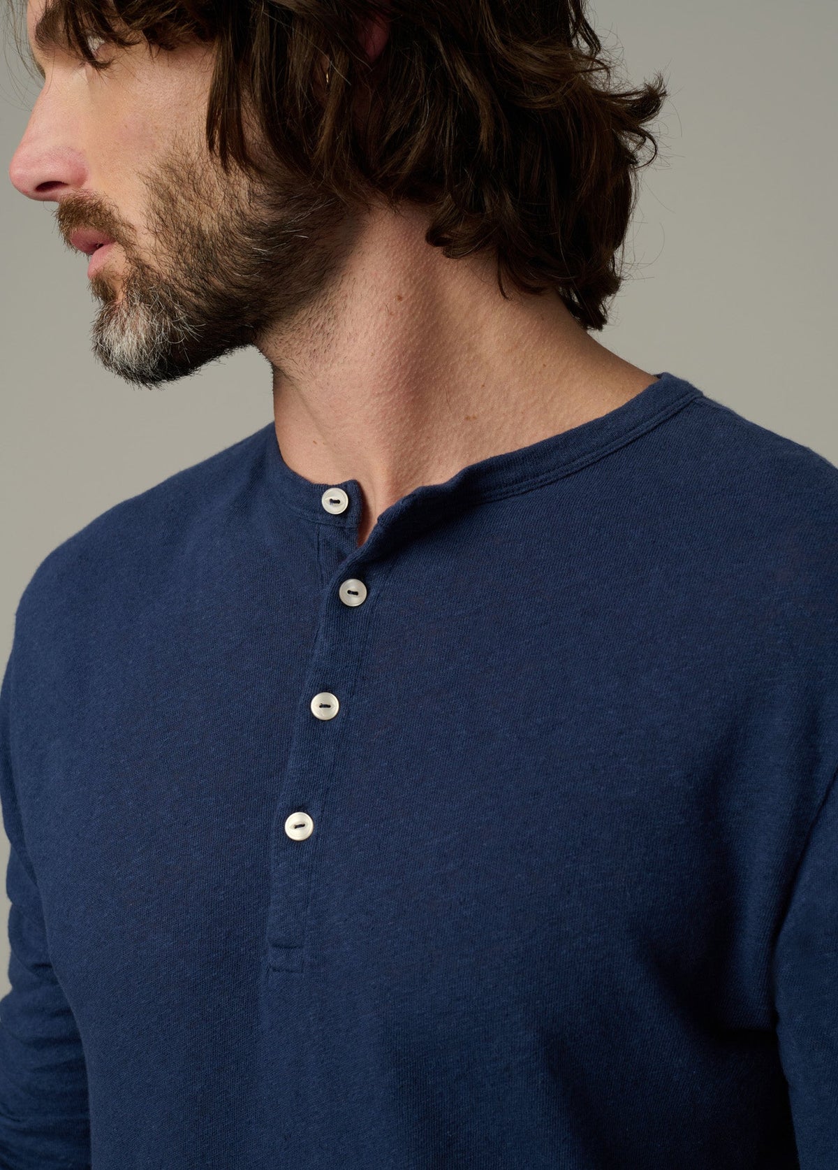 Joe's Jeans Men|Sale LONG SLEEVE HENLEY Dress Blues