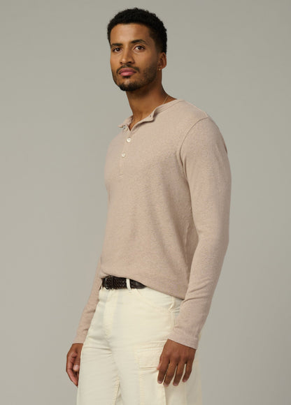 Joe's Jeans Men|Sale LONG SLEEVE HENLEY Plaza Taupe