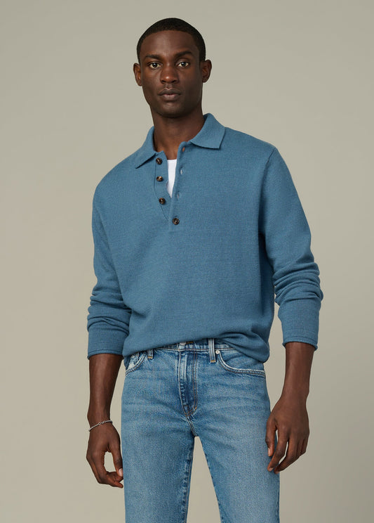 Joe's Jeans Men|Sale MERINO POLO SWEATER Bluefin