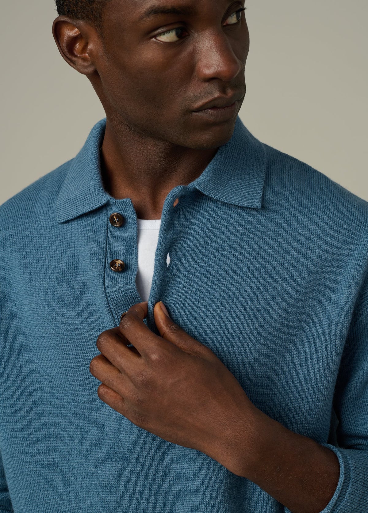 Joe's Jeans Men|Sale MERINO POLO SWEATER Bluefin