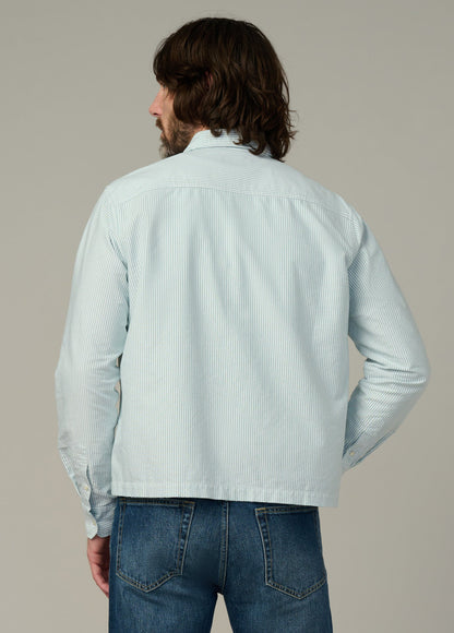 Joe's Jeans Men|Sale THE KEANU STRIPE SHIRT Mallard Green