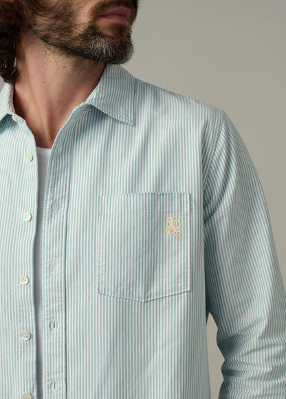 Joe's Jeans Men|Sale THE KEANU STRIPE SHIRT Mallard Green