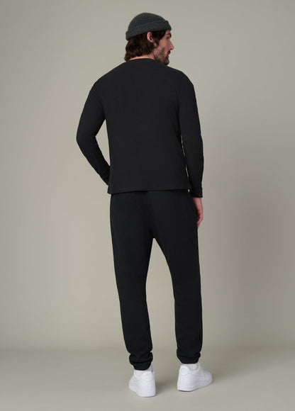 Joe's Jeans Men|Sale LONG SLEEVE WAFFLE TEE Black