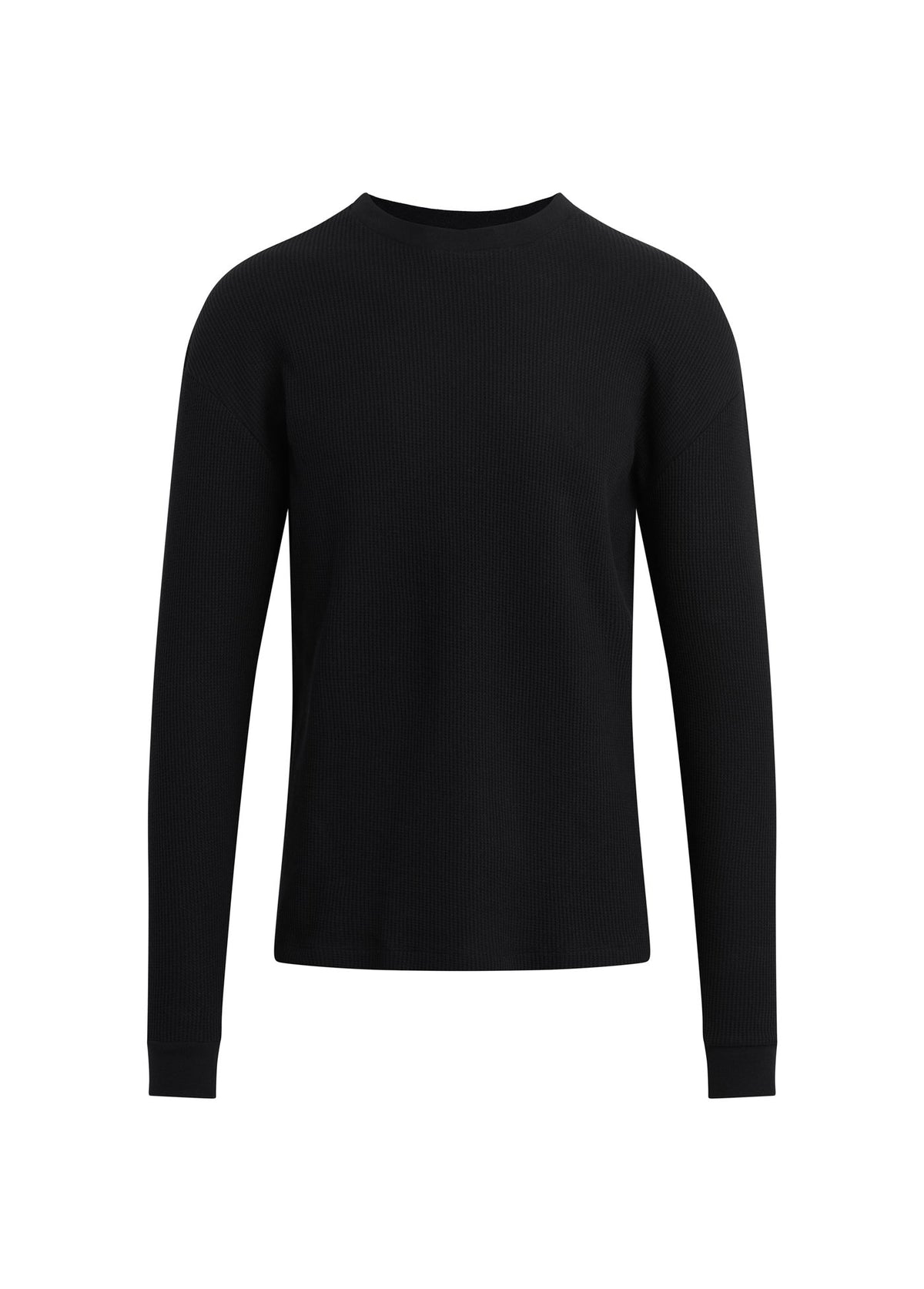 Joe's Jeans Men|Sale LONG SLEEVE WAFFLE TEE Black