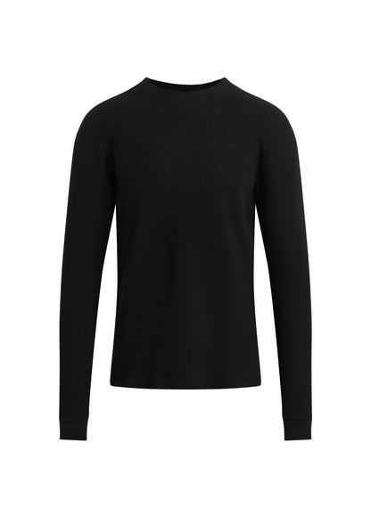 Joe's Jeans Men|Sale LONG SLEEVE WAFFLE TEE Black