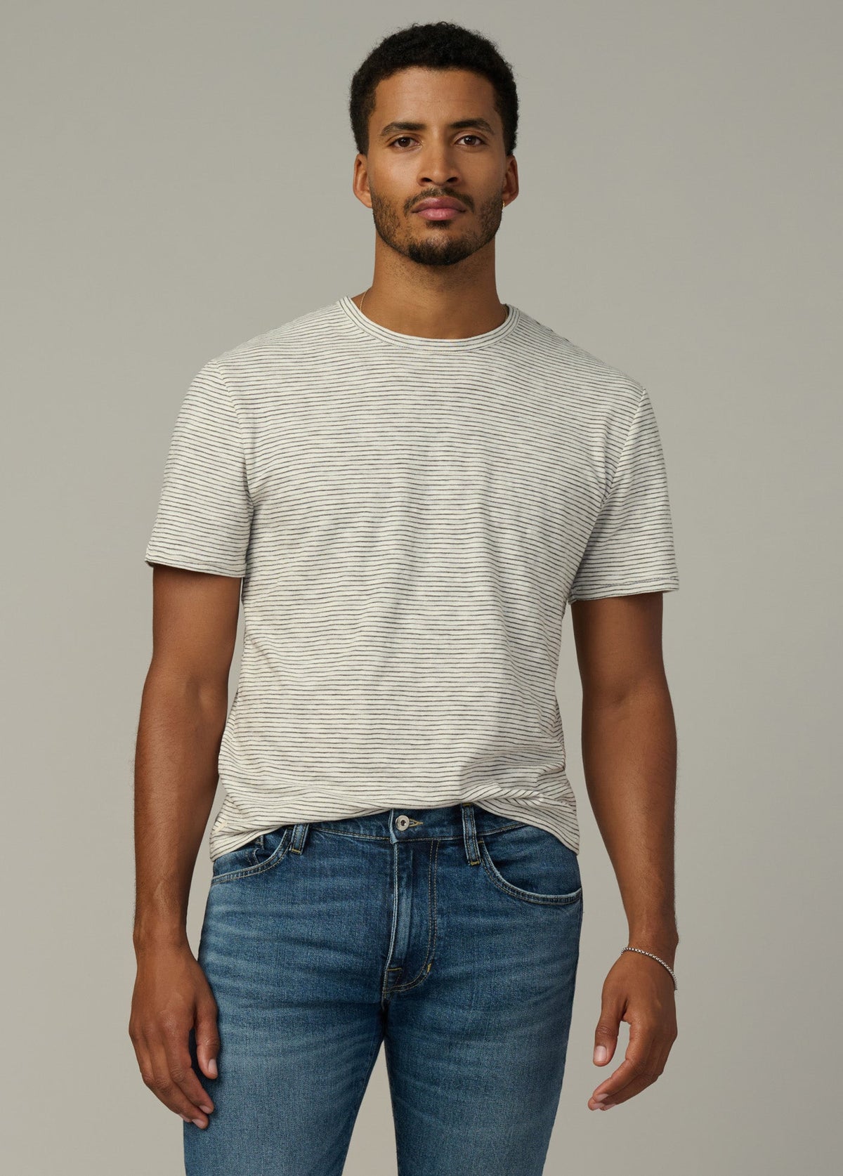 Joe's Jeans Men|Sale THE STRIPE TEE Black
