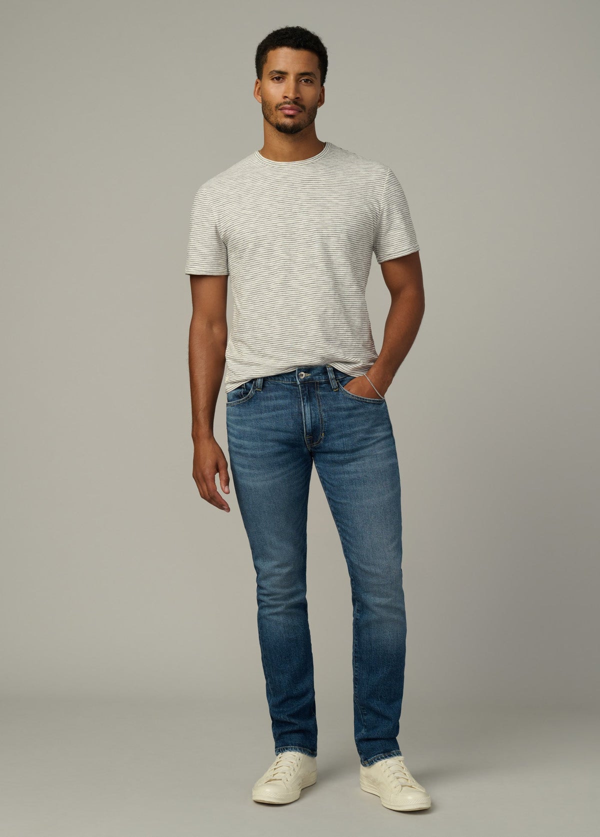 Joe's Jeans Men|Sale THE STRIPE TEE Black