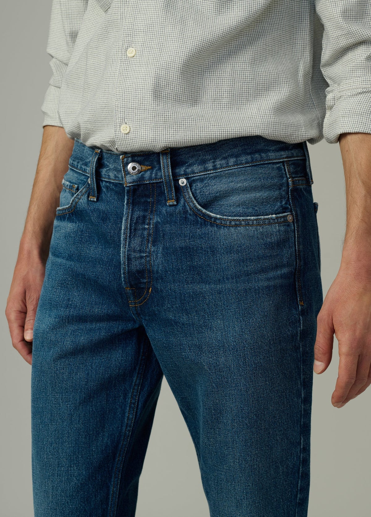 Joe's Jeans Men|Sale LONG SLEEVE CAMP WRITER'S SHIRT Navy Check