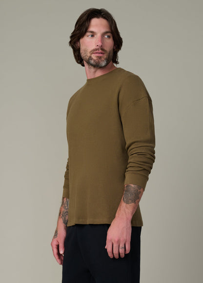Joe's Jeans Men|Sale LONG SLEEVE WAFFLE TEE Beech