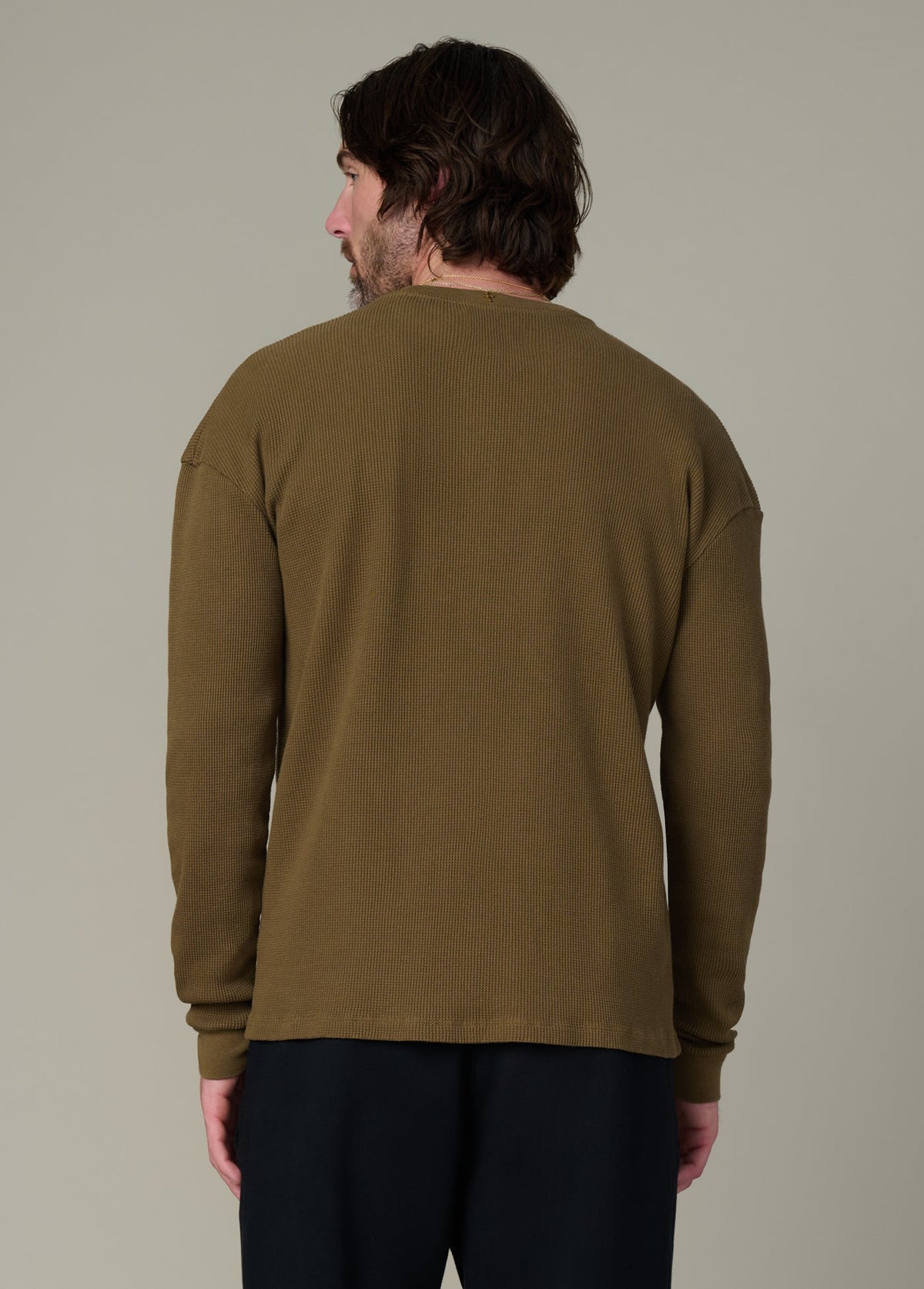 Joe's Jeans Men|Sale LONG SLEEVE WAFFLE TEE Beech
