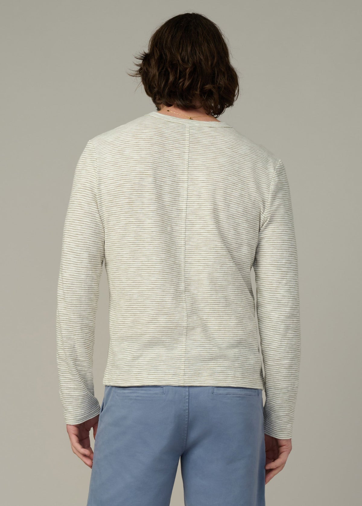 Joe's Jeans Men|Sale THE STRIPED HENLEY Seagrass