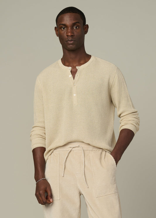 Joe's Jeans Men|Sale HENLEY SWEATER Winter Sand
