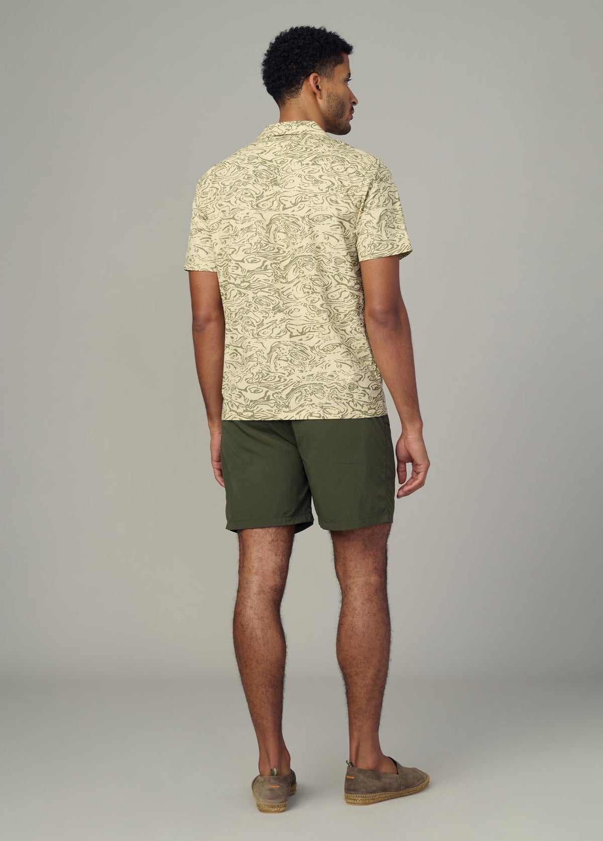 Joe's Jeans Men|Sale CAMP COLLAR PRINTED SHIRT Tropical Green