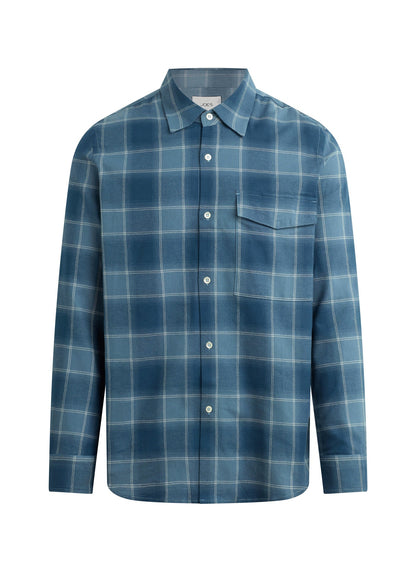 Joe's Jeans Men THE REYNOLDS PLAID SHIRT Bluefin Plaid