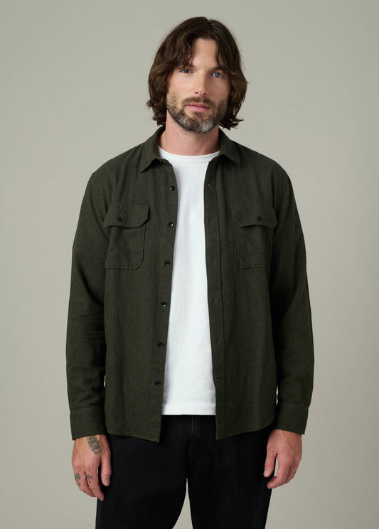 Joe's Jeans Men|Sale CHESTER FLANNEL SHIRT Dusty Olive