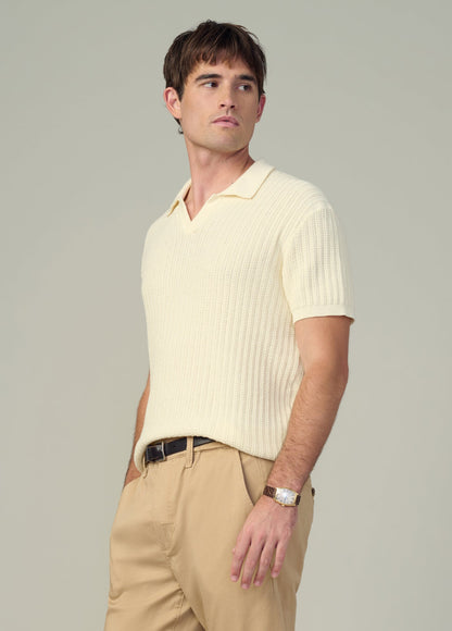 Joe's Jeans Men|Sale TEXTURED SWEATER POLO Sea Salt