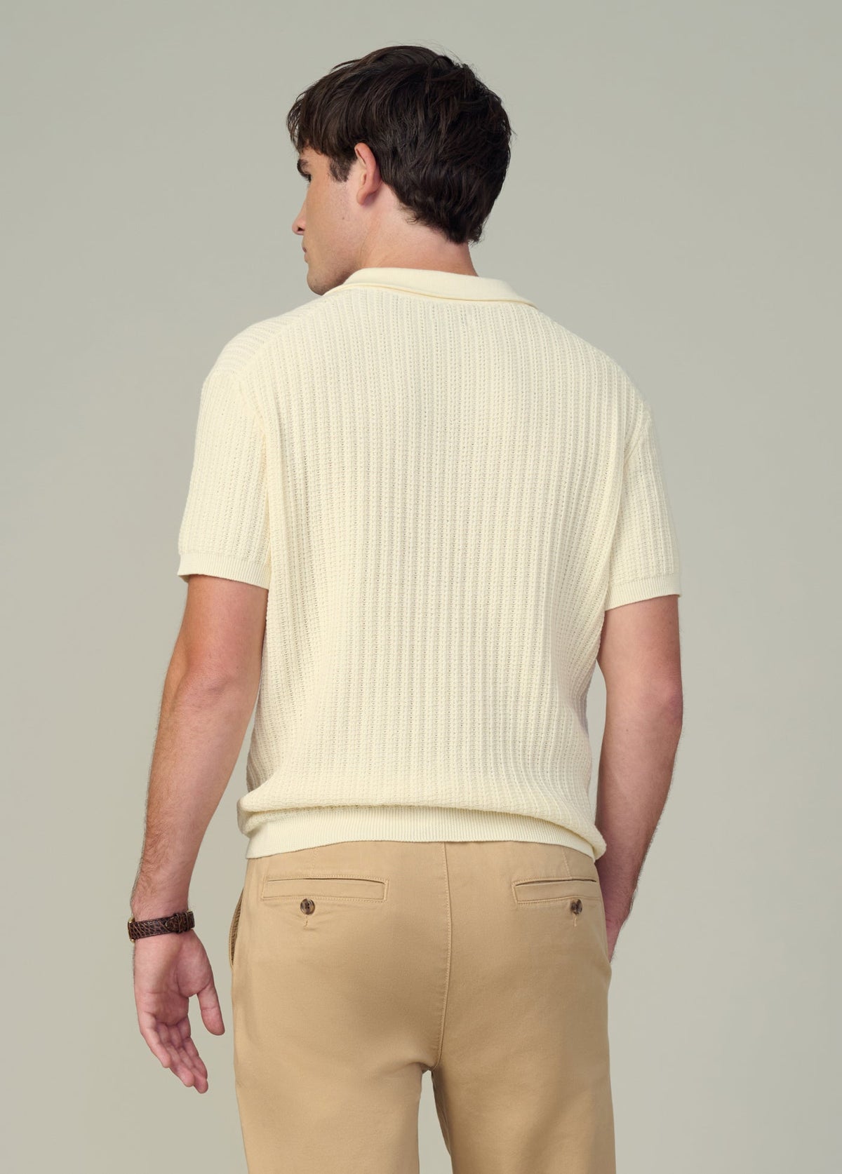 Joe's Jeans Men|Sale TEXTURED SWEATER POLO Sea Salt