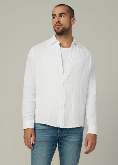 Joe's Jeans Men|Sale CEDRIC DOUBLE WEAVE SHIRT Optic White