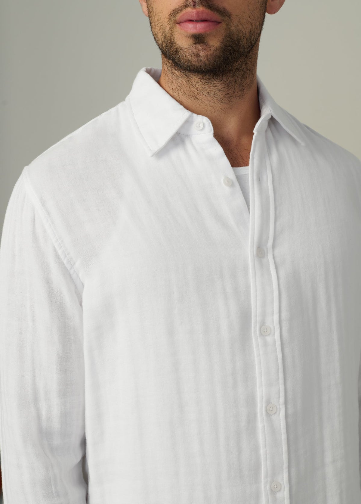Joe's Jeans Men|Sale CEDRIC DOUBLE WEAVE SHIRT Optic White