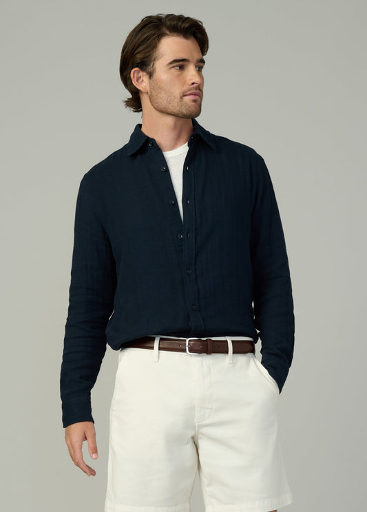Joe's Jeans Men|Sale CEDRIC DOUBLE WEAVE SHIRT True Navy