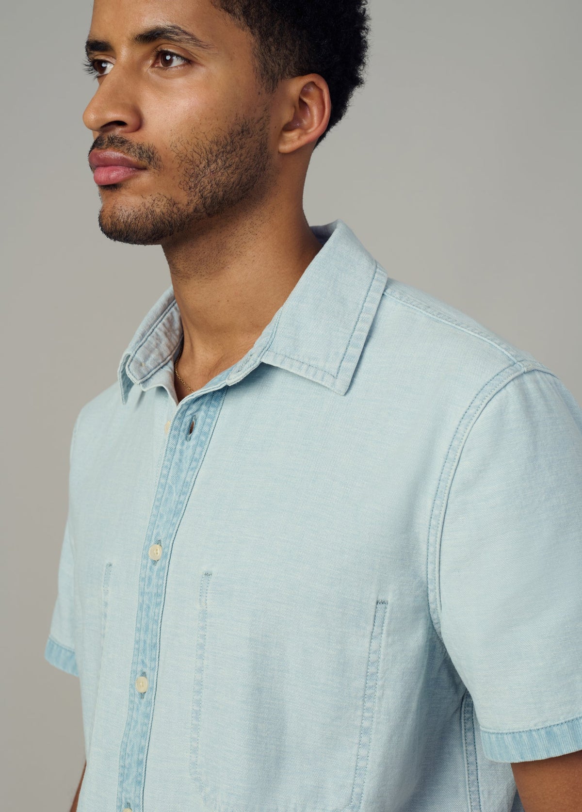 Joe's Jeans Men|Sale REVERSE CHAMBRAY CAMP SHIRT Summer Fade