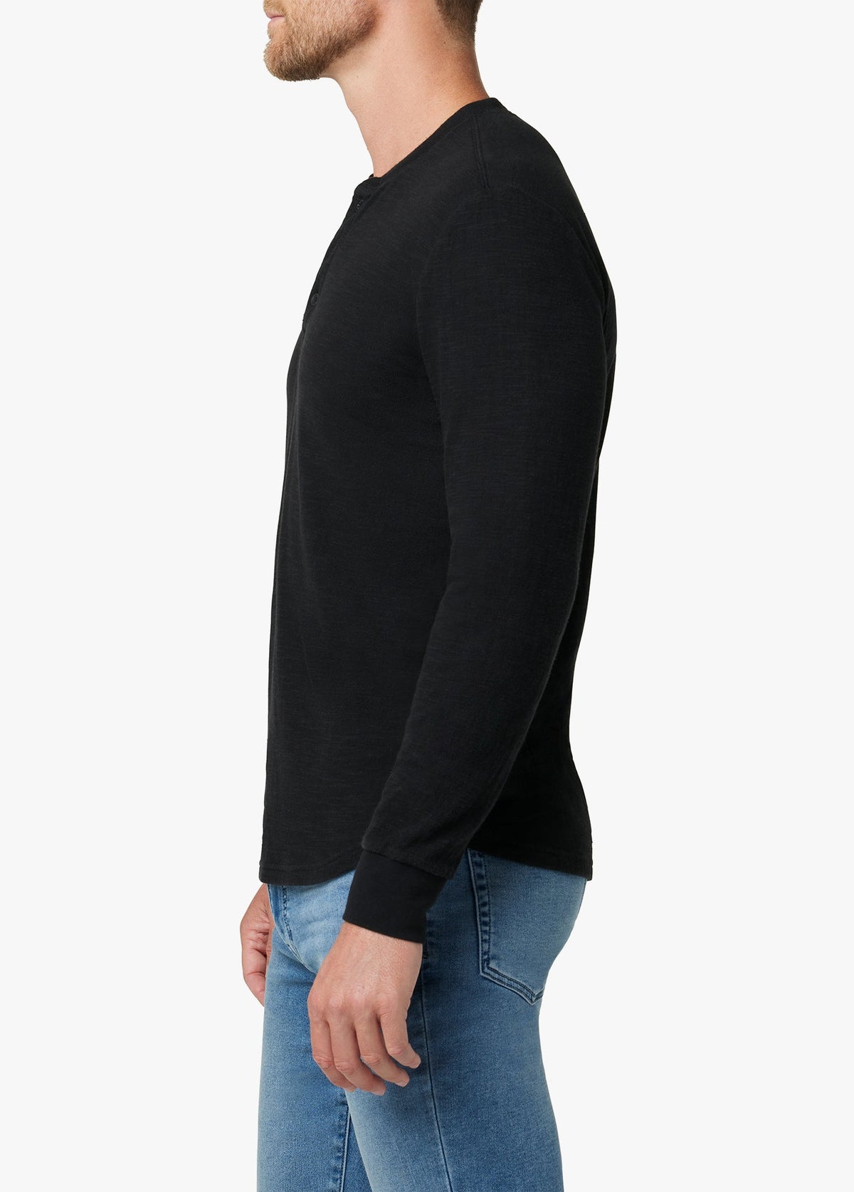 Joe's Jeans Men|Sale DWIGHT DOUBLE FACE HENLEY Black