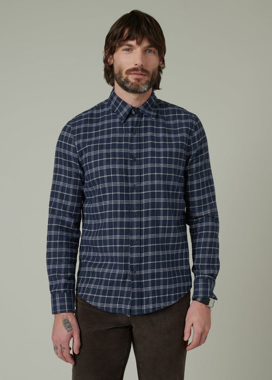 Joe's Jeans Men|Sale OLIVER FLANNEL SHIRT Vintage Navy Plaid