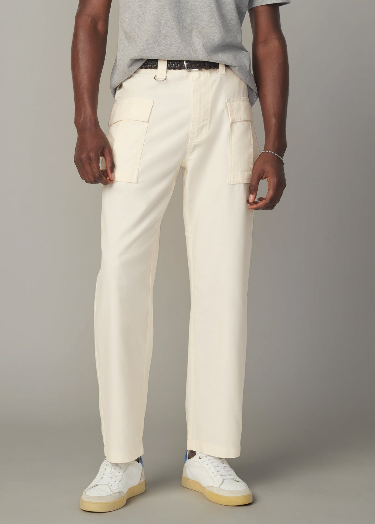 Joe's Jeans Men FATIGUE CARGO PANTS Egret