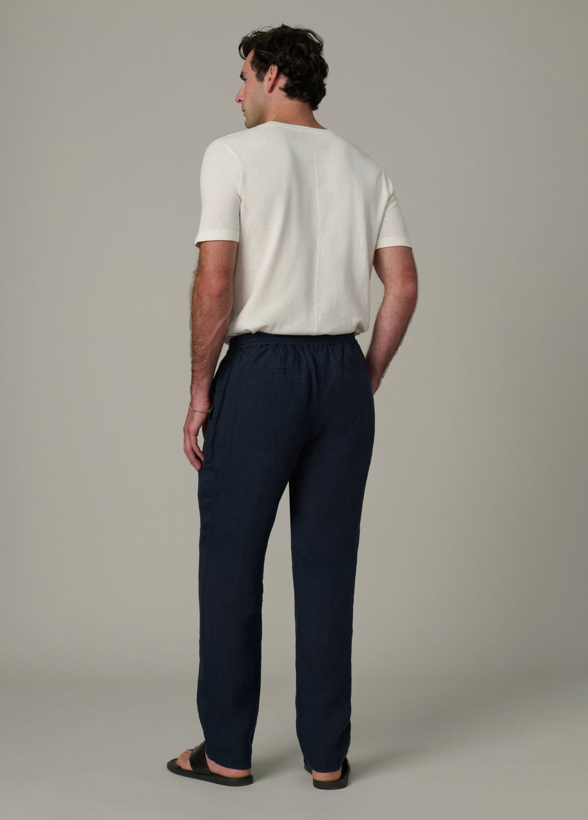 Joe's Jeans Men LINEN PANT Baritone Blue