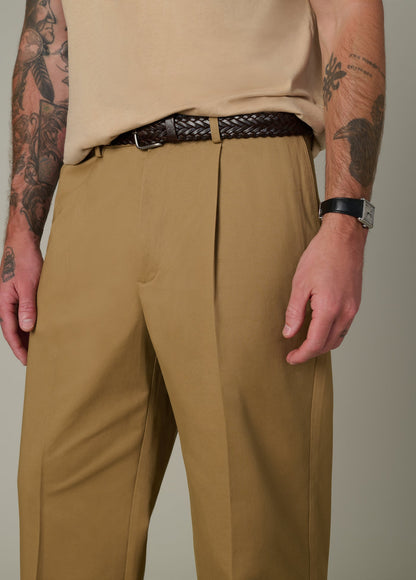 Joe's Jeans Men WIDE LEG PLEATED CHINO British Khaki