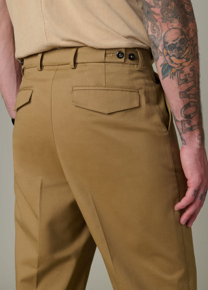 Joe's Jeans Men WIDE LEG PLEATED CHINO British Khaki