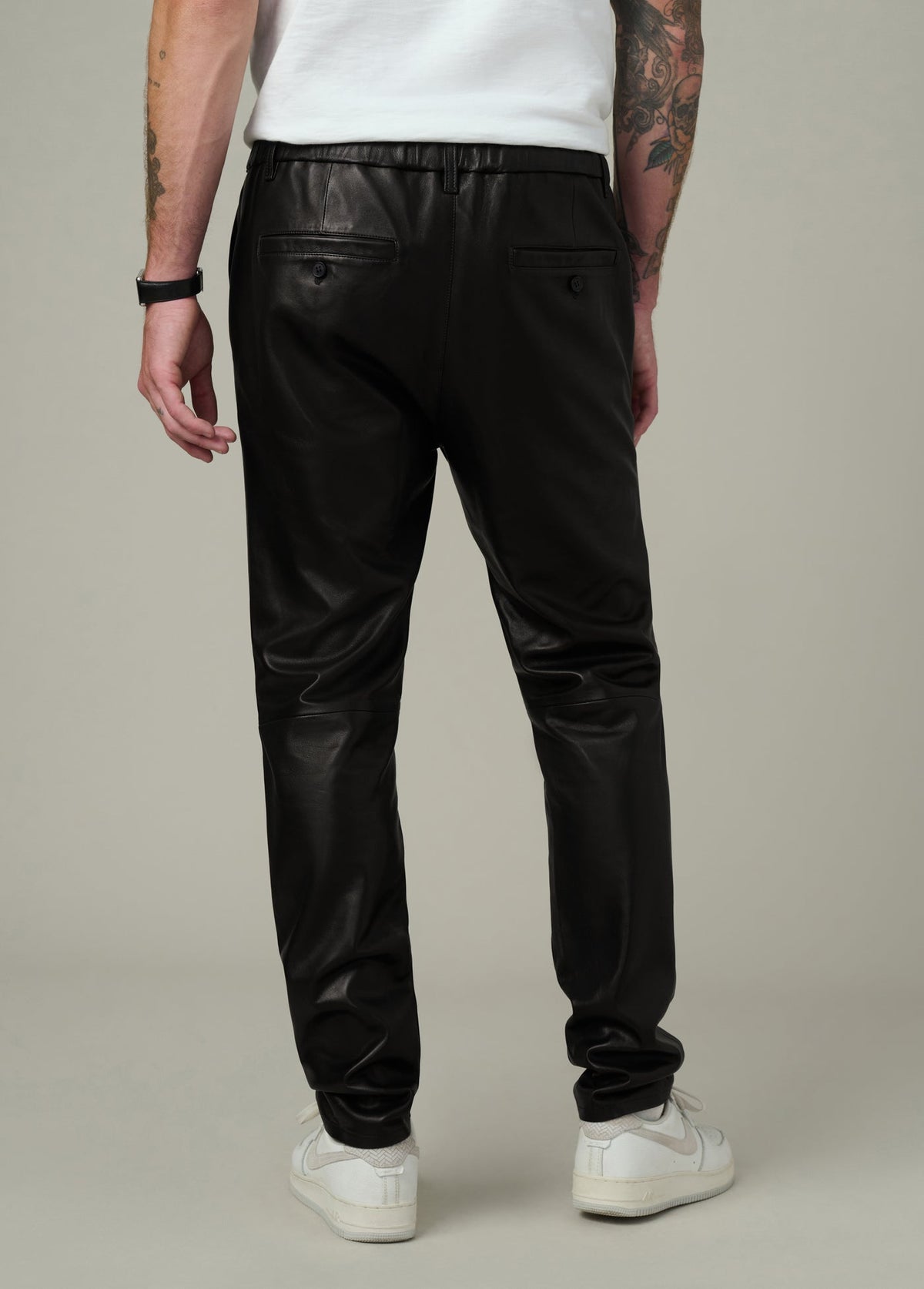 Joe's Jeans Men|Sale THE LAIRD LEATHER TROUSER Black