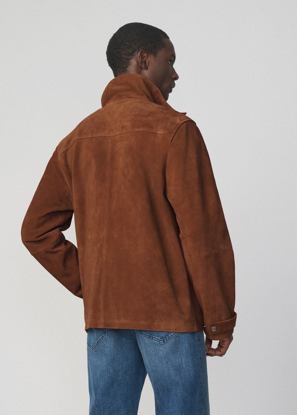 Joe's Jeans Men SUEDE MODERN TRAVEL JACKET Whiskey