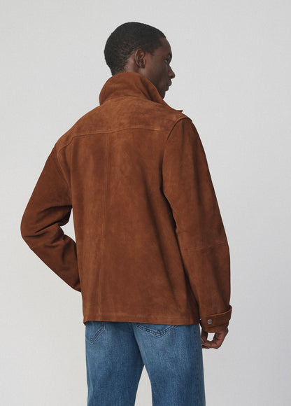 Joe's Jeans Men SUEDE MODERN TRAVEL JACKET Whiskey