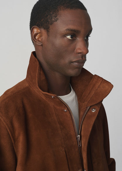 Joe's Jeans Men SUEDE MODERN TRAVEL JACKET Whiskey
