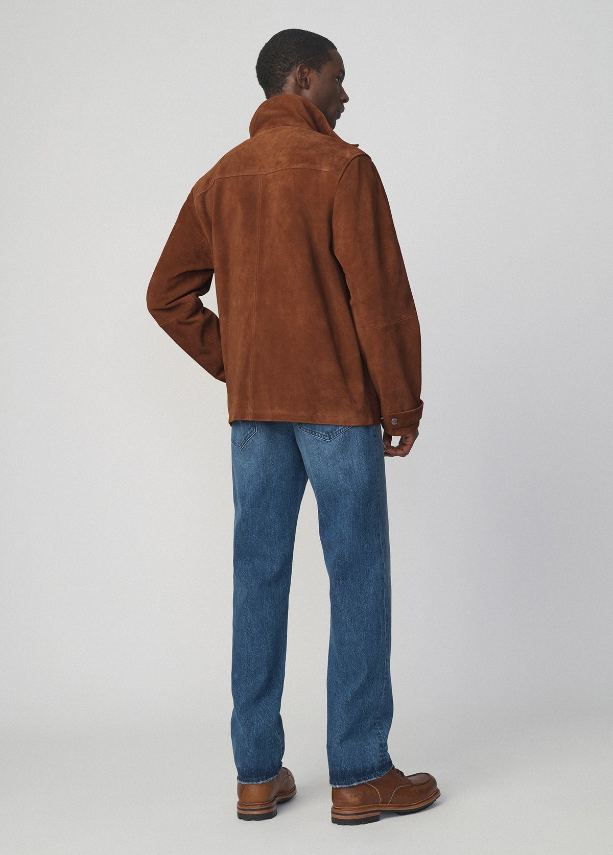 Joe's Jeans Men SUEDE MODERN TRAVEL JACKET Whiskey