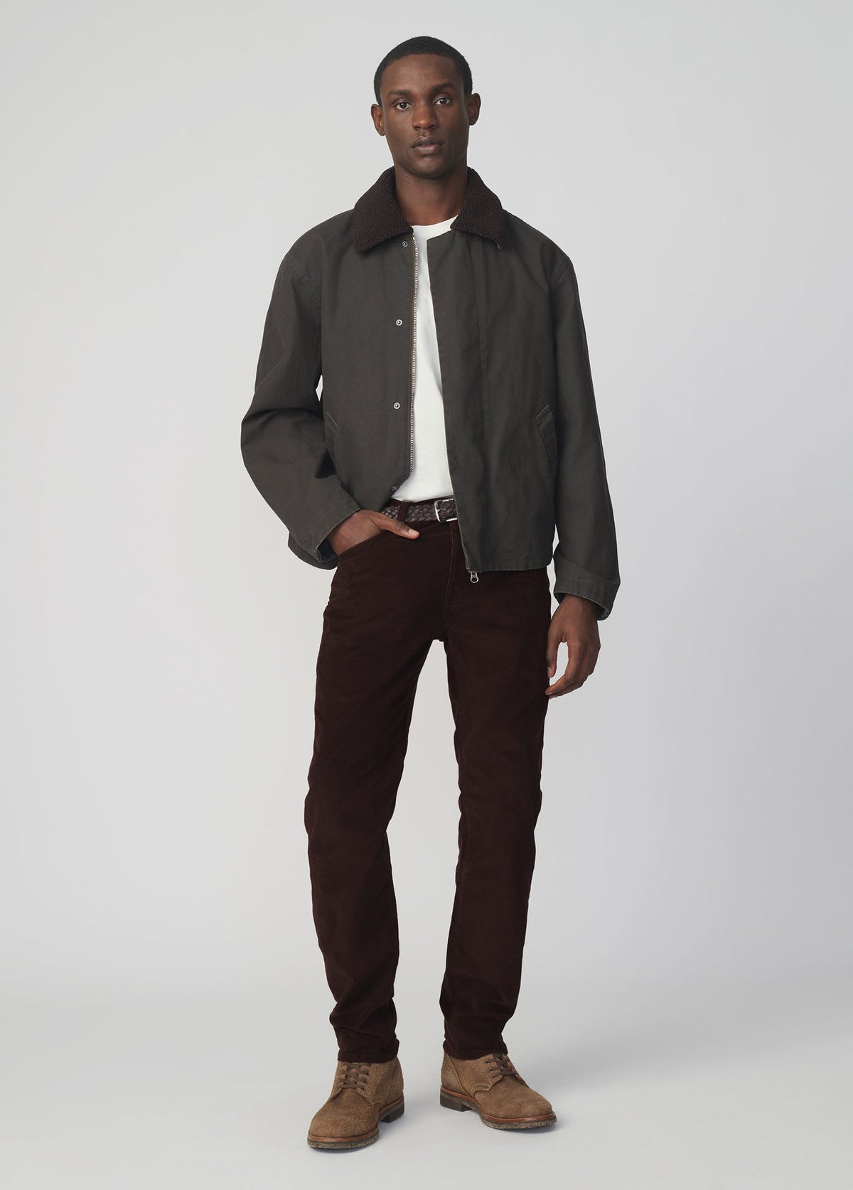 Joe's Jeans Men CANVAS JACKET Tea Leaf