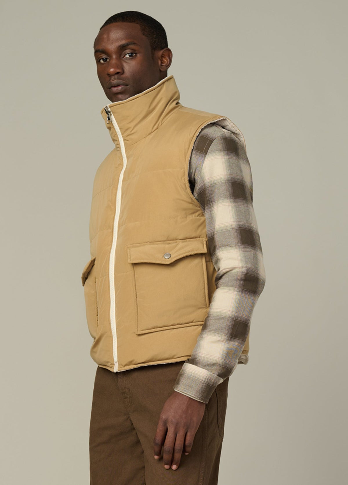 Joe's Jeans Men|Sale REVERSIBLE CORDUROY PUFFER Winter Sand