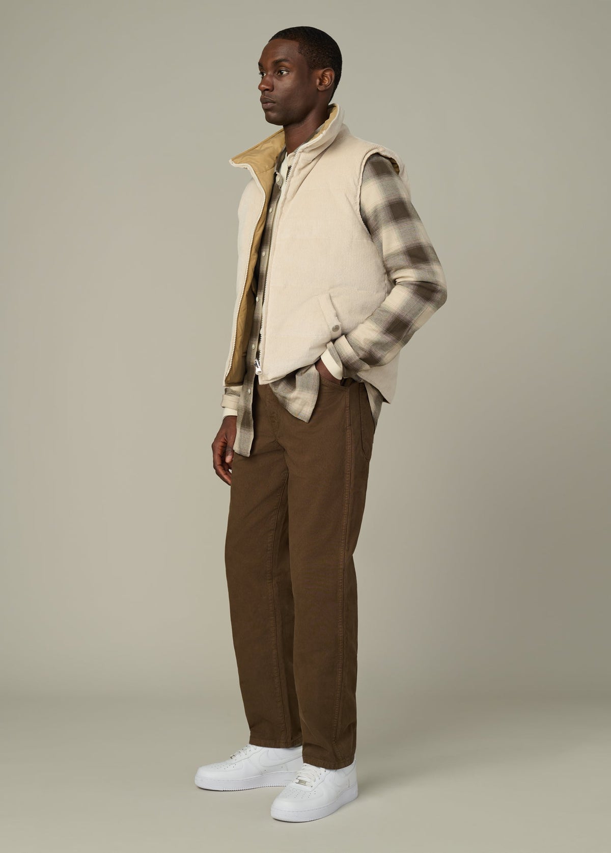 Joe's Jeans Men|Sale REVERSIBLE CORDUROY PUFFER Winter Sand