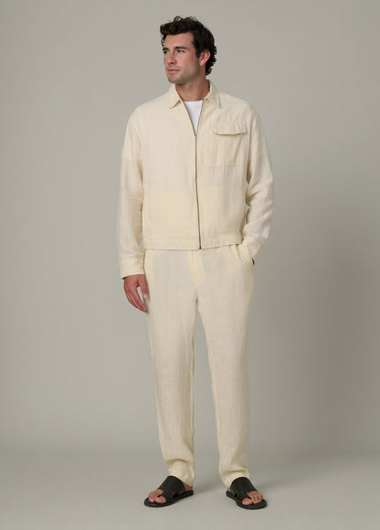 Joe's Jeans Men|Sale LINEN ZIP JACKET Summer Sand