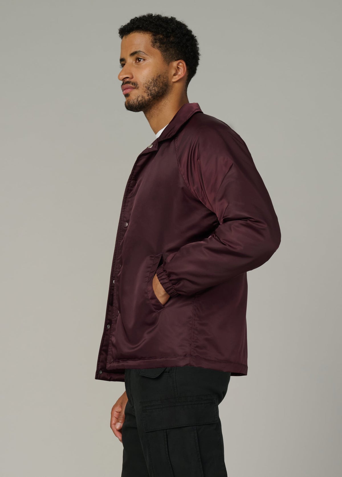Joe's Jeans Men|Sale THE SATINE COACH JACKET Wine