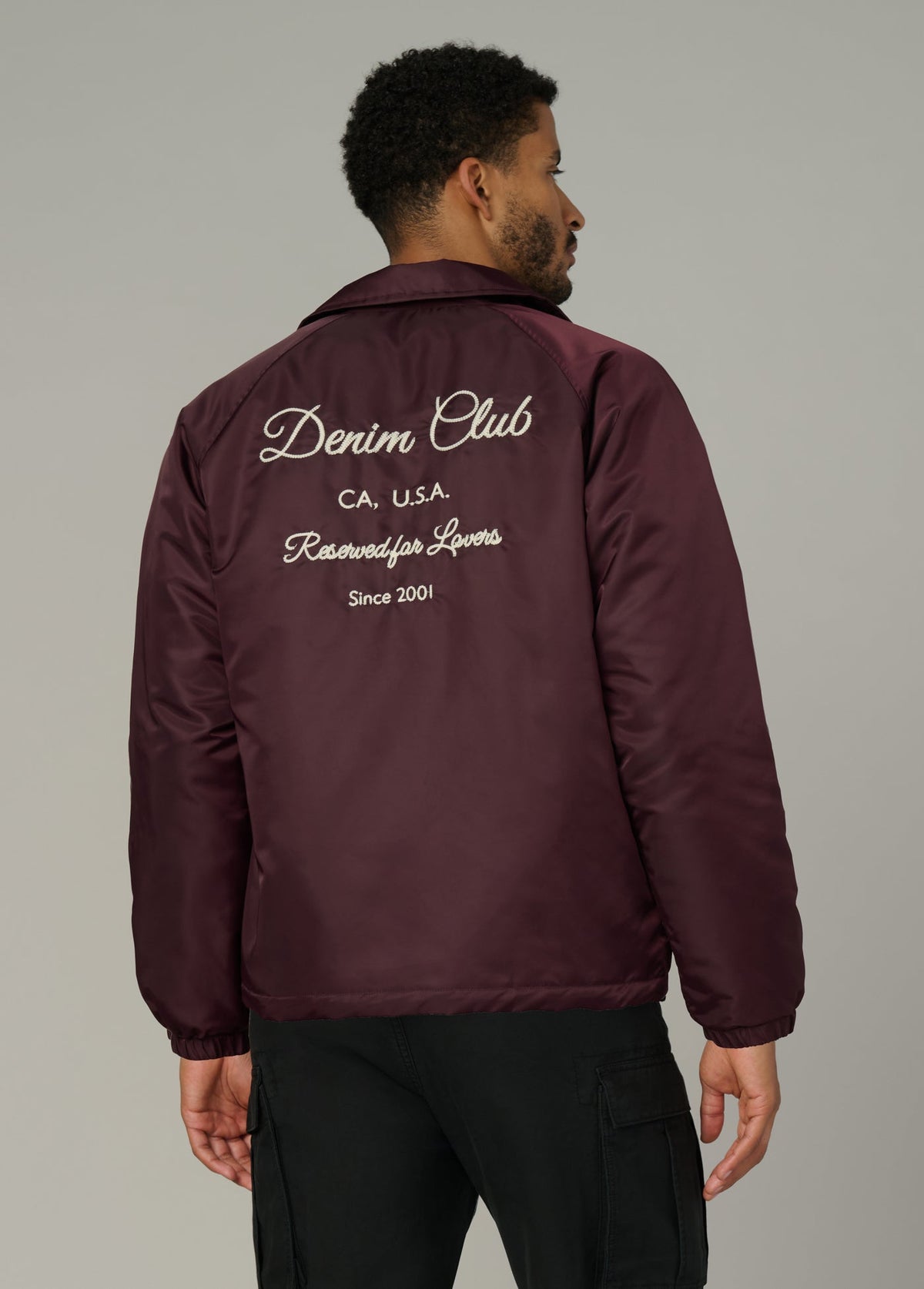 Joe's Jeans Men|Sale THE SATINE COACH JACKET Wine