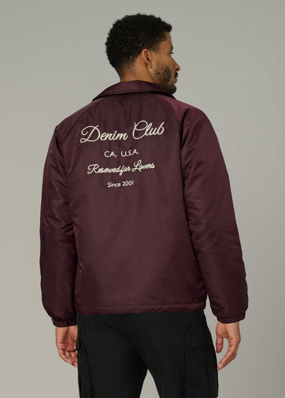 Joe's Jeans Men|Sale THE SATINE COACH JACKET Wine